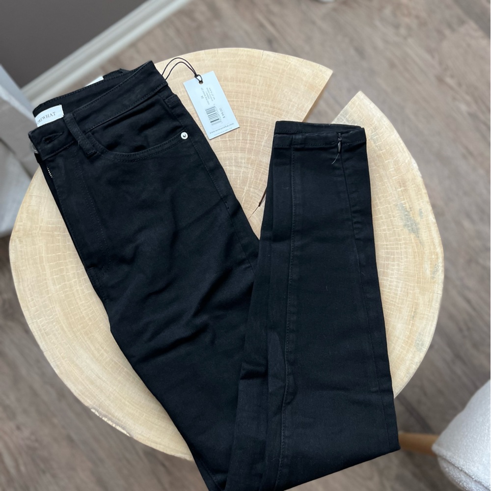 We Wore What high rise skinny jeans